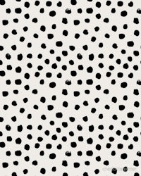 a black and white polka dot pattern on a white background